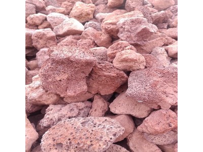 卓川厂家直销火山石，红色火山石，火山岩滤料